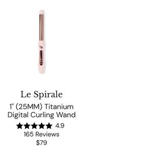 Brand new, never used Lange curling iron.